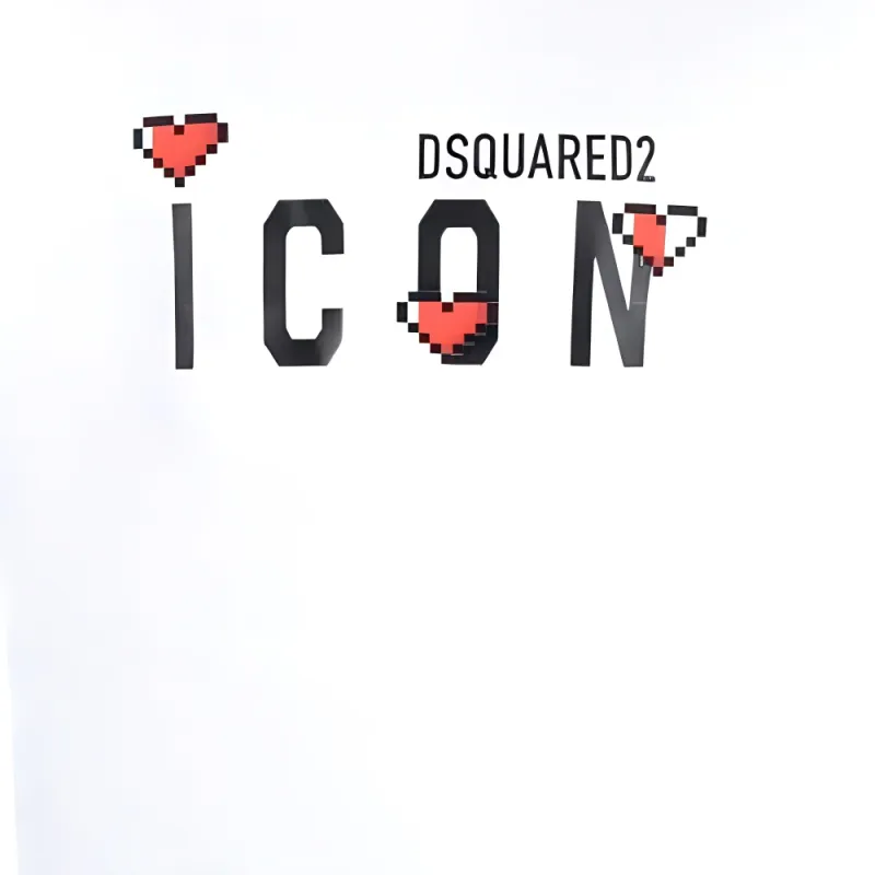 DSQUARED2 Icon Logo print T shirt-3