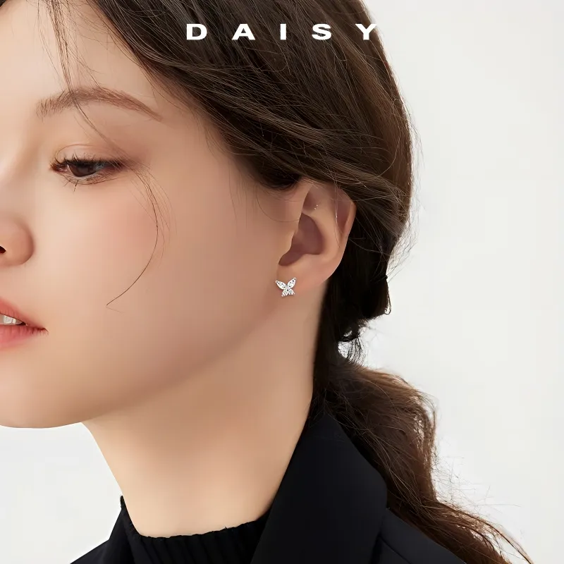 Daisy Dream 999 Fine Silver Stud Earrings Women's-1