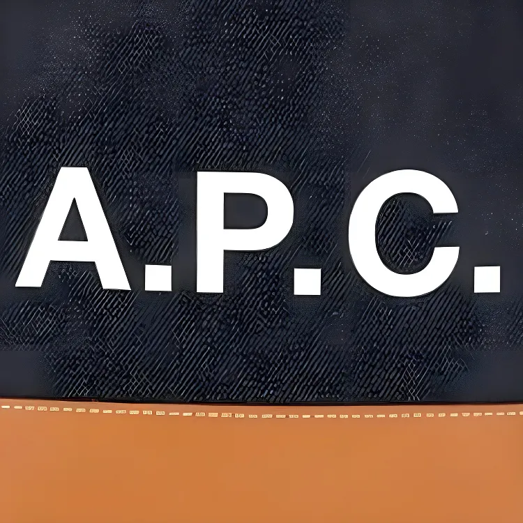A.P.C Logo Printed Panelled Tote Bag-3