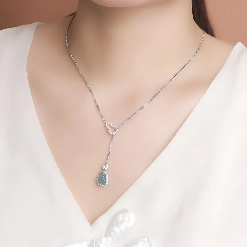 Bubble Scallops Ice Glutinous Jadeite Necklaces Women's-4