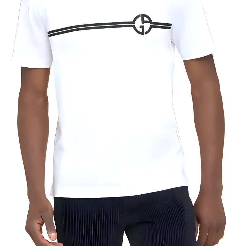 GIORGIO ARMANI T Shirts Men White-4