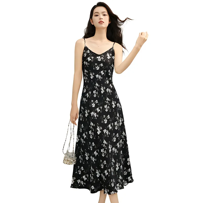 Late White Slip Dresses Women's Multicolor-2
