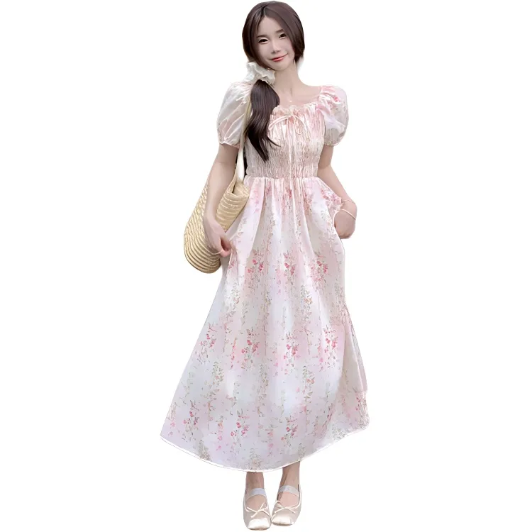 INCO VIBE Short Sleeved Dress Women's Pink Floral-0