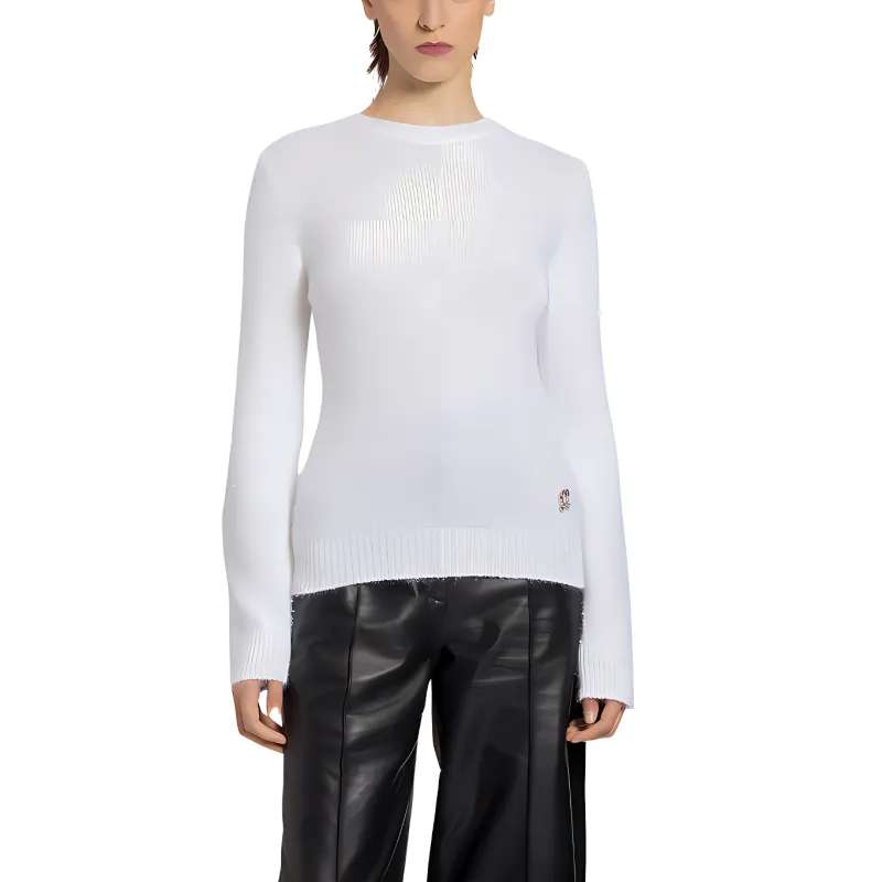 LOEWE FW22 Sweater Women's White-1
