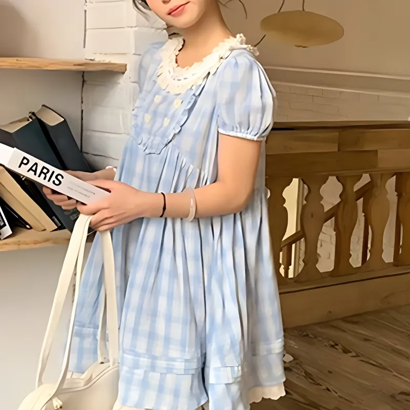 TUSHIFEI Short Sleeved Dress Women's-1