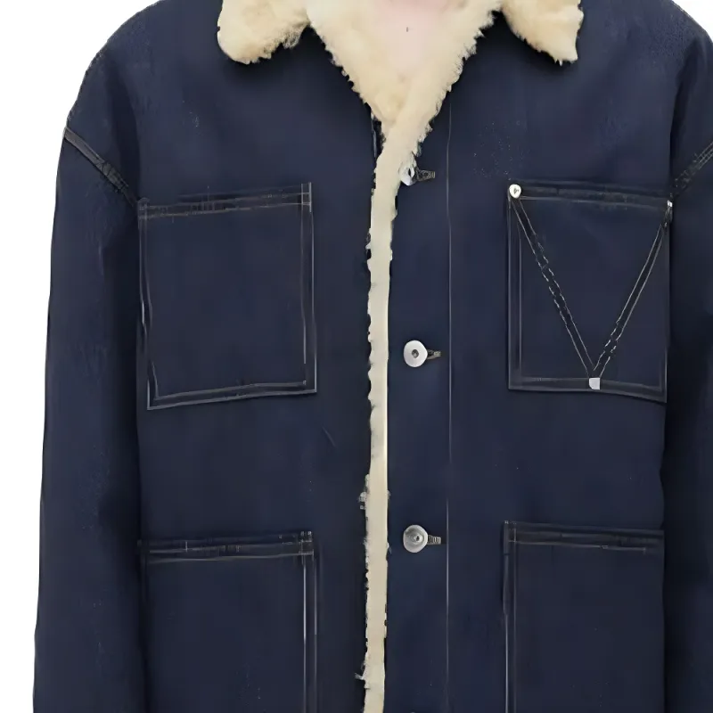 Bottega Veneta Denim Jacket Men's Blue-4