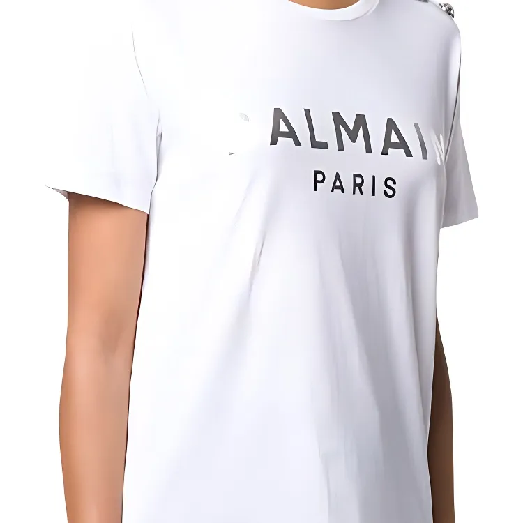 BALMAIN T Shirts Women's White-4