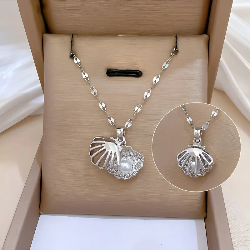 ALI THE FOX Titanium Steel Necklaces Women's-5