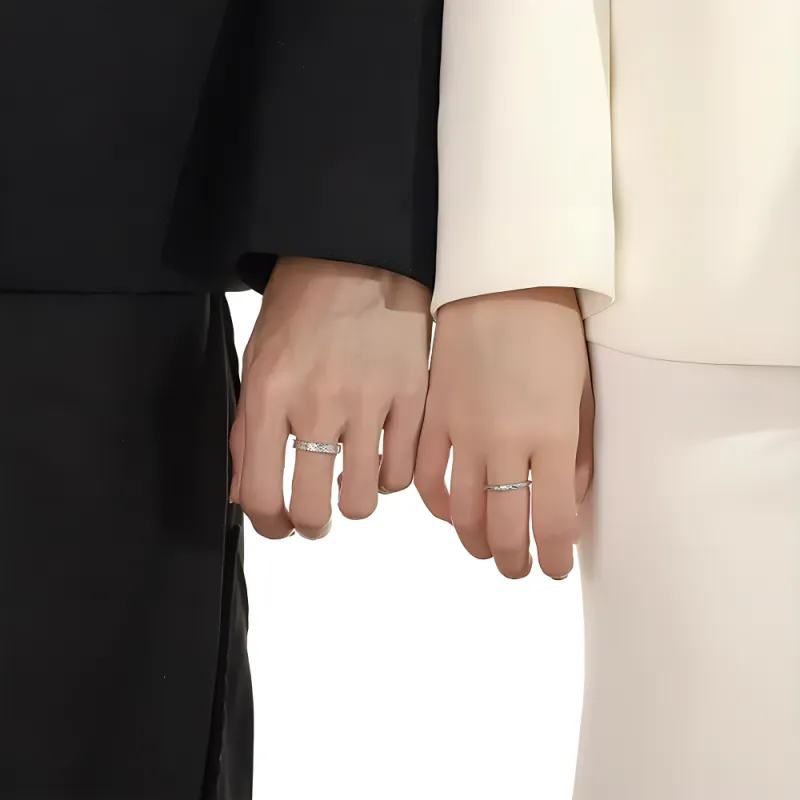 7℃ 999 Fine Silver Rings Unisex-2