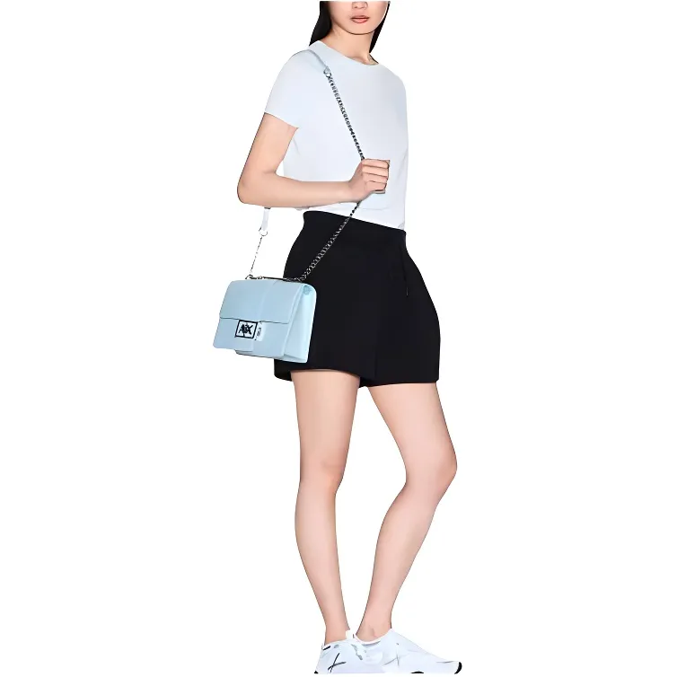 ARMANI EXCHANGEAE Regular T Shirt Women's Light Blue-3