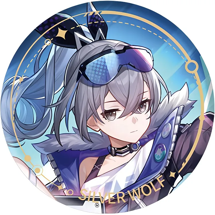 MIHOYO Honkai Star Rail, Character Illustration Collection Tinplate Badge, The Path Of The Void IP Merch-3