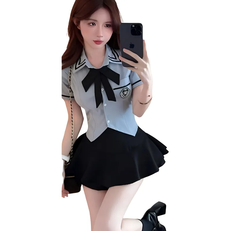 Mu Qingqing Two Piece Skirt Sets Women's-4