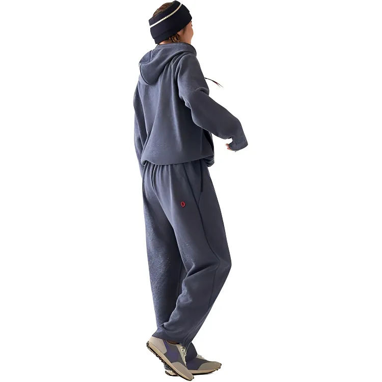 Ankorau Velvet feel Coat Women's Navy-2