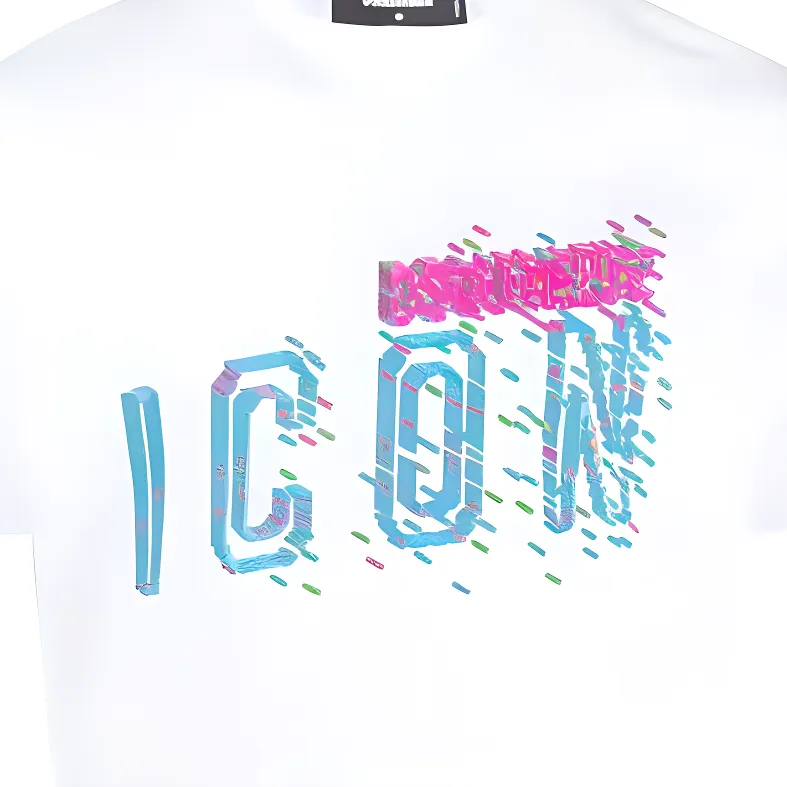 Dsquared2 Icons Pixel Logo Cool Fit T Shirt-4