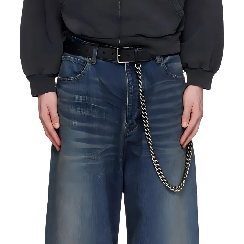 Balenciaga Jeans Men Blue-4