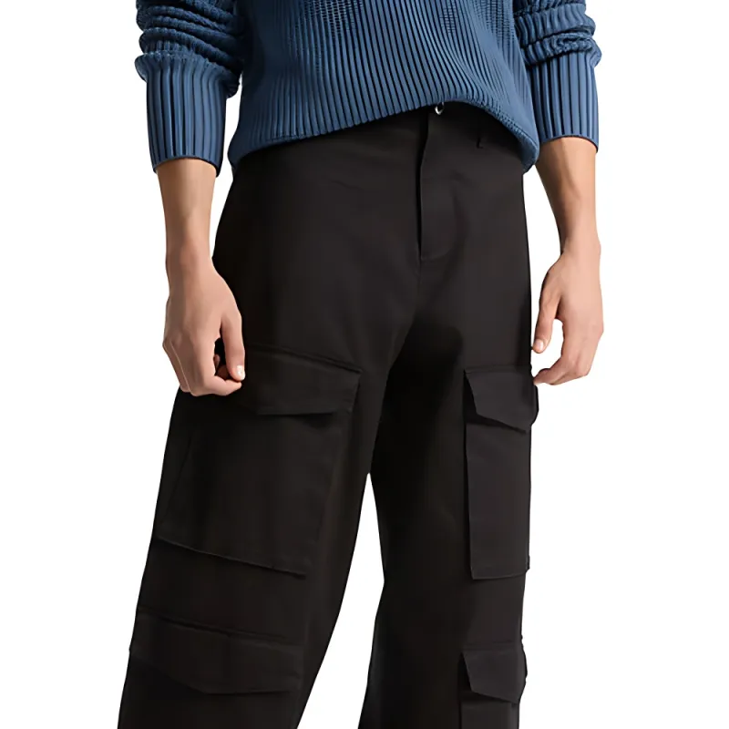 MICHAEL KORS Stretch Cotton Wide Leg Cargo Pants-4