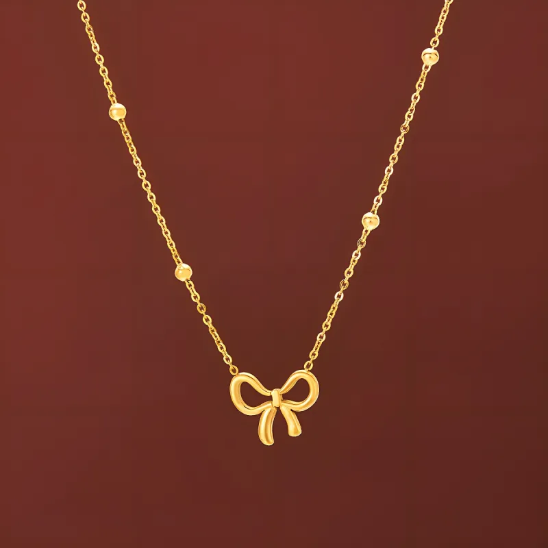 ALI THE FOX Titanium Steel Necklaces Women's-3