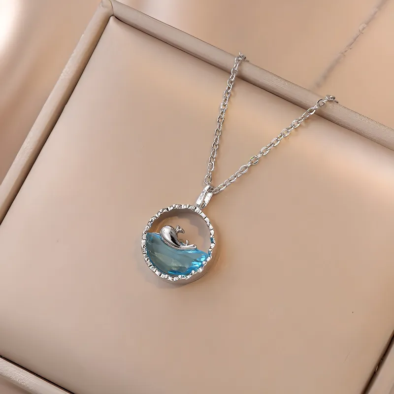 ALI THE FOX Titanium Steel Necklaces Women's-7