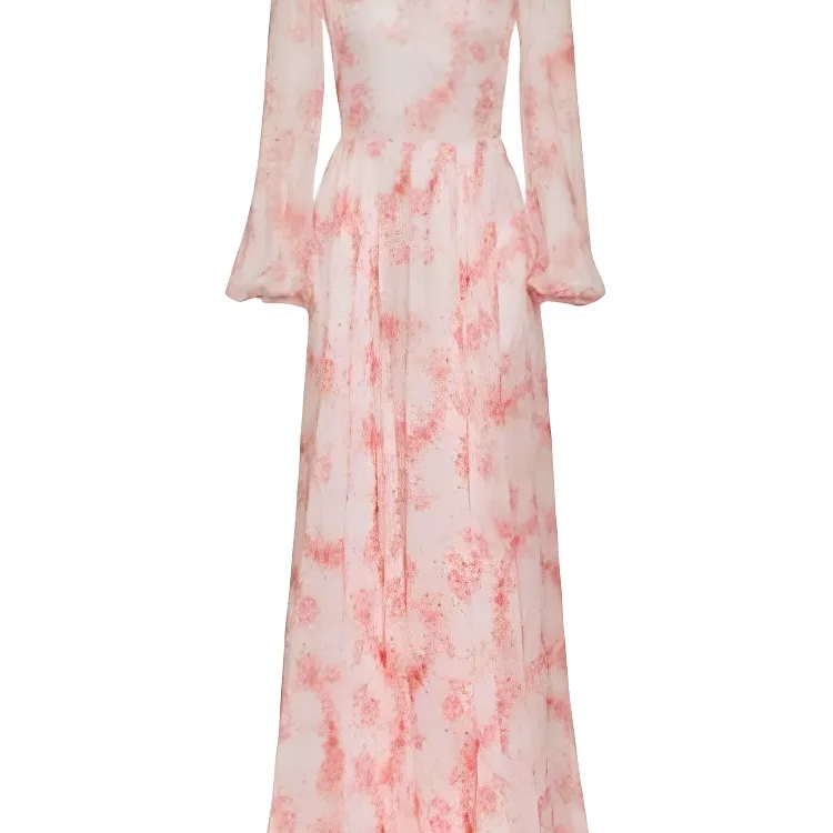 Valentino Long-Sleeved Dresses Women's Red-5