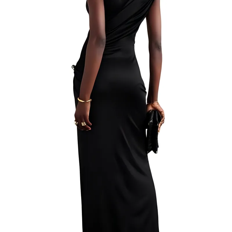 VERSACE COLLECTION Safety Pin Gathered Gown-4