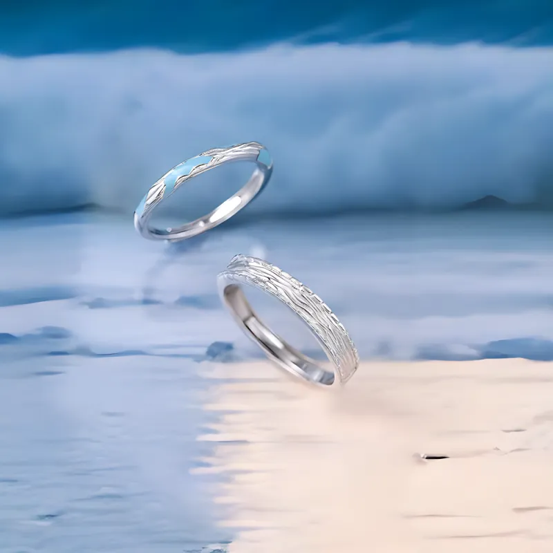 7℃ 999 Fine Silver Rings Unisex-5