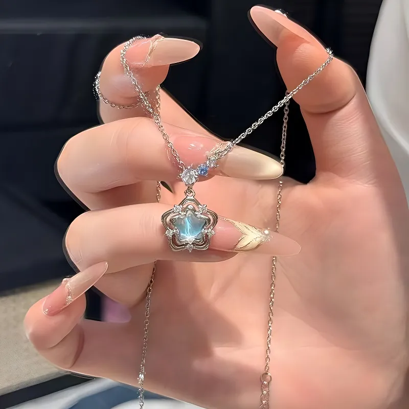 ALI THE FOX Titanium Steel Necklaces Women's-2