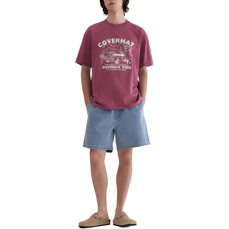 COVERNAT T Shirts Unisex Magenta-4
