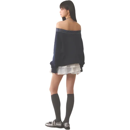 WEEKEND HUB Sweatshirt Women's Navy Blue