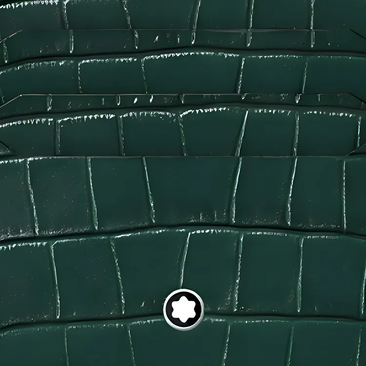 MONTBLANC Meisterstuck Cow Leather Patchwork Card Clip Card Holder Men's British Green-2