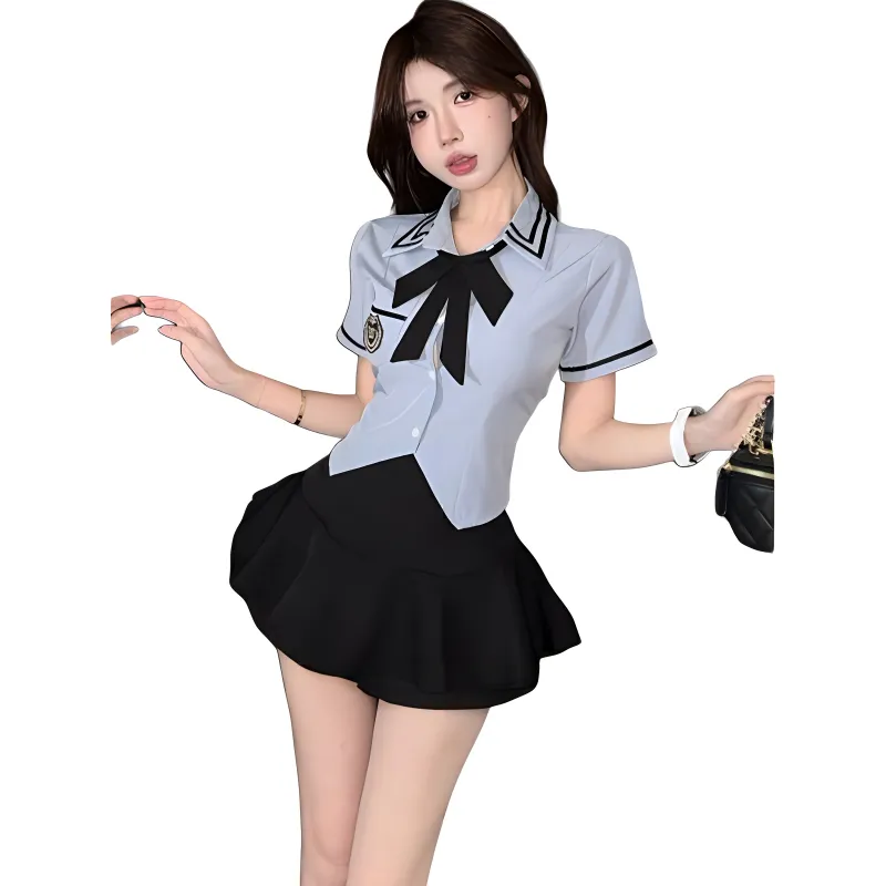 Mu Qingqing Two Piece Skirt Sets Women's-3