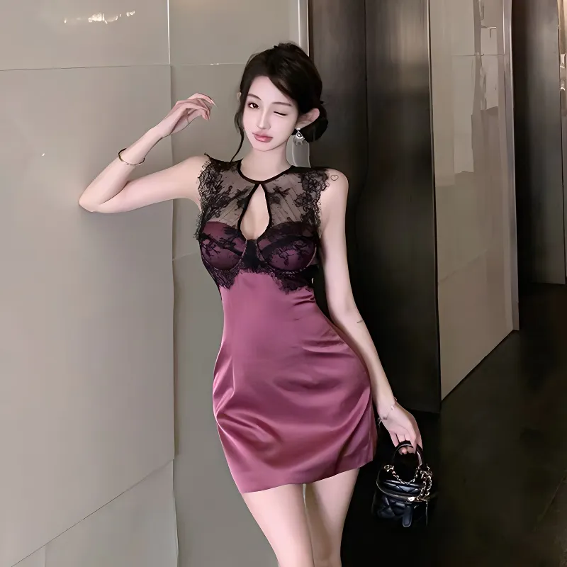 OURUOKE Sleeveless Dress Women's-2