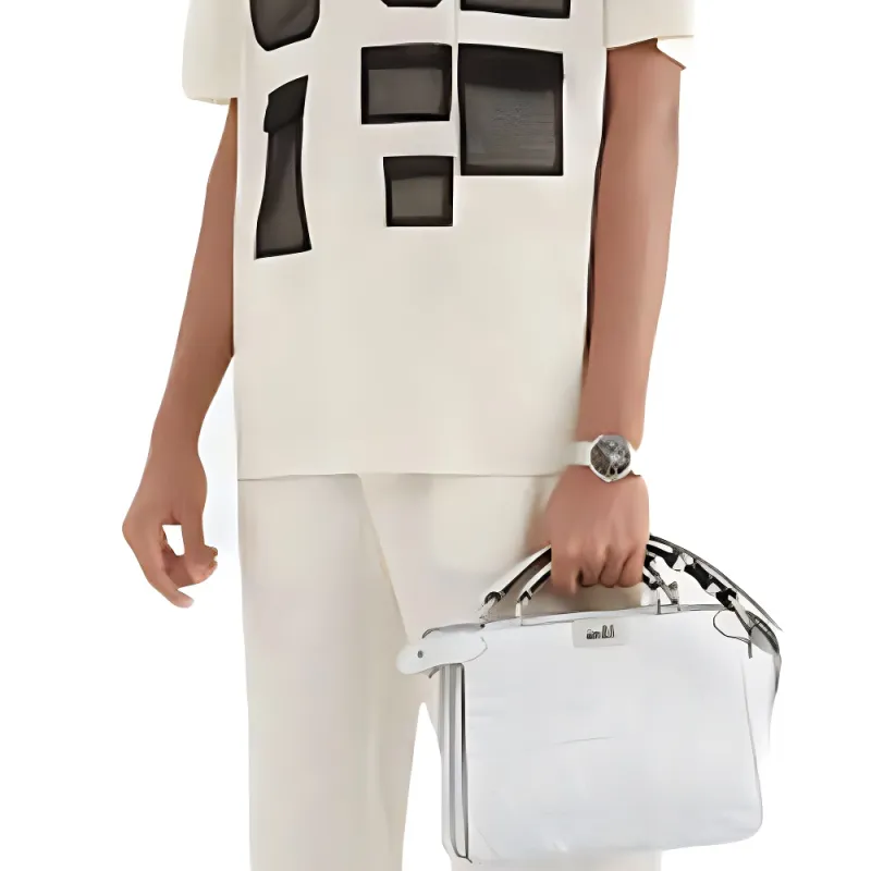 FENDI Commercial Over T Shirt With Mesh Pockets-4