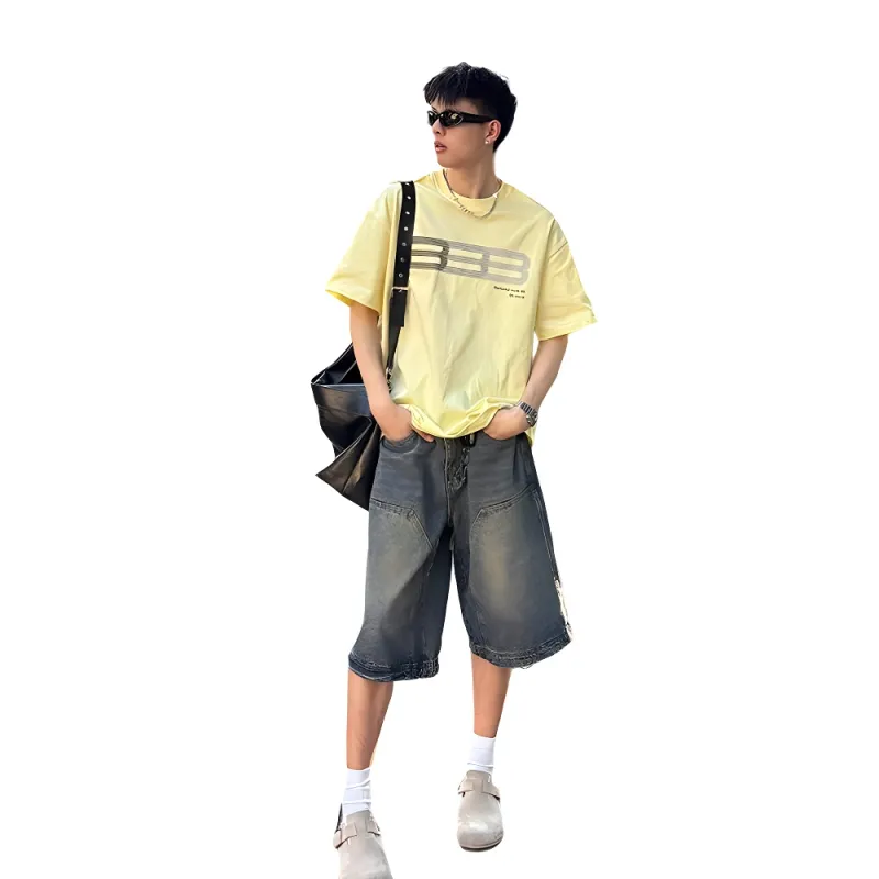 Weles Denim Shorts Unisex Vintage Blue-2