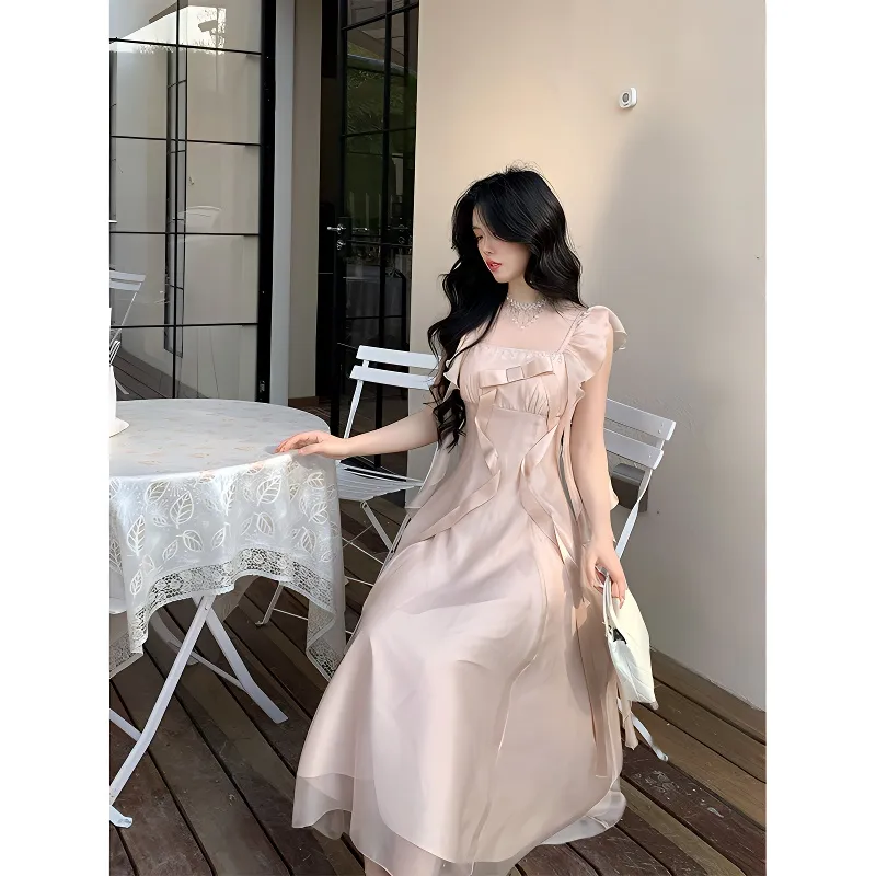 Flowers In Water Slip Dress Women's-2