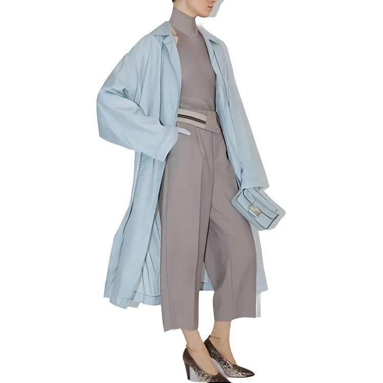 FENDI Ff Jacquard Belted Trench Coat-2