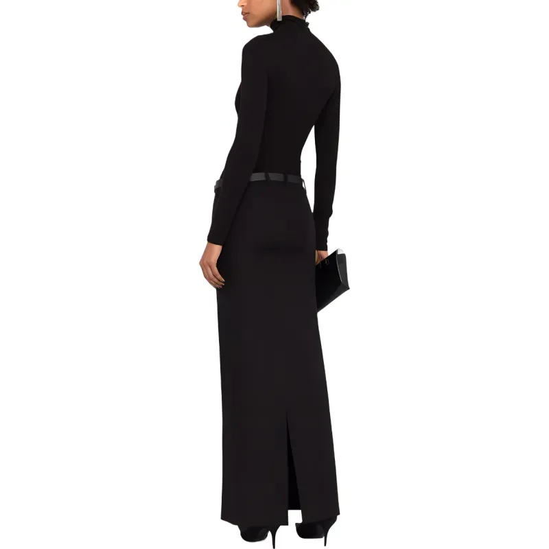 Balenciaga Back Slit Maxi Skirt-2