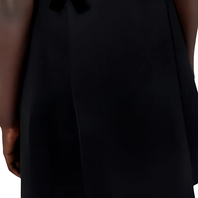PRADA V Neck Embellished Sleeveless Mini Dress-5
