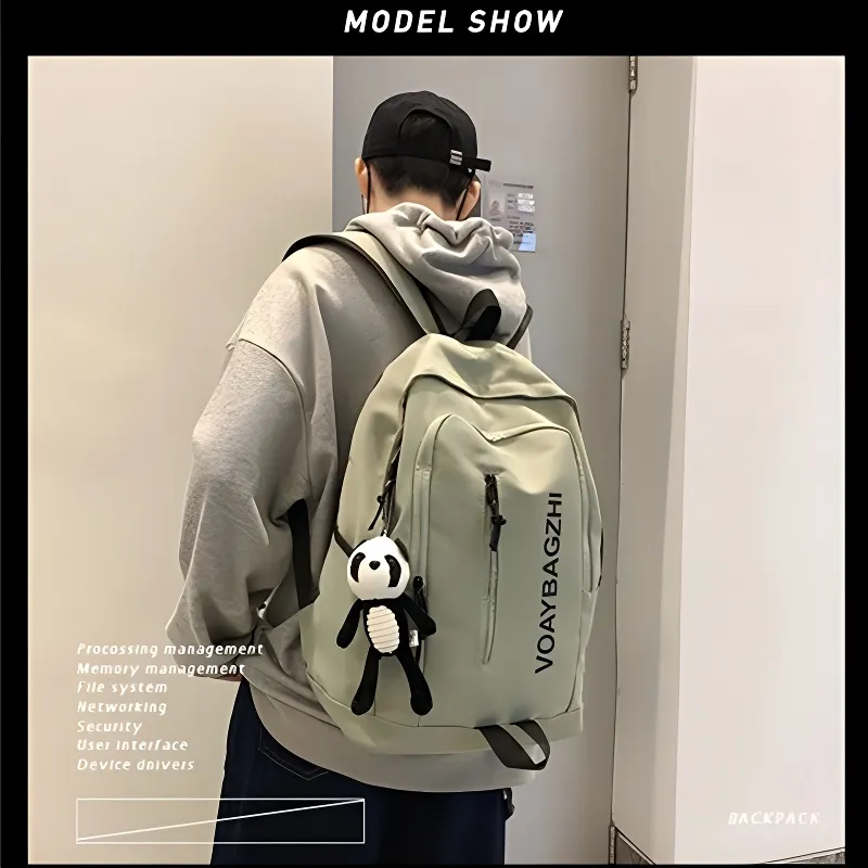 G FAVOR Nylon Backpack Unisex Multicolor-3