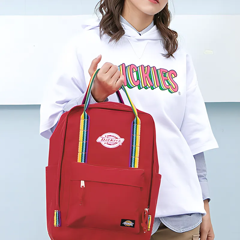 Dickies Nylon Fabric Backpack Regular Unisex Red-3