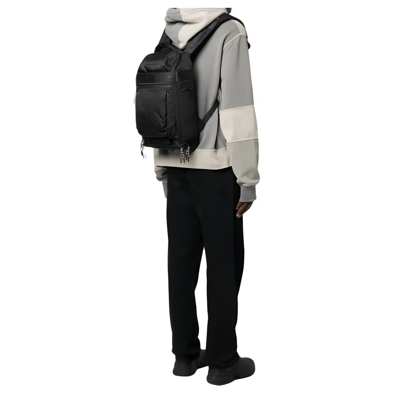 PIQUADRO Polyester Backpack Medium Size Unisex Black-3