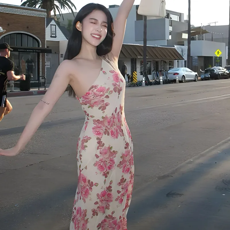 KYKW Slip Dresses Women's Floral-3
