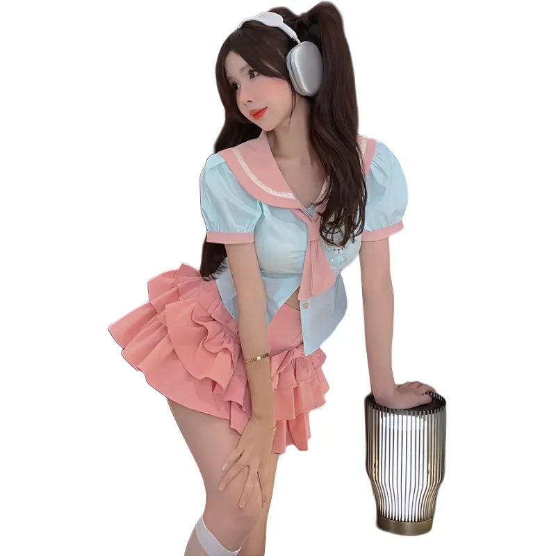 Mu Xiao Xin Two Piece Skirt Sets Women's-4