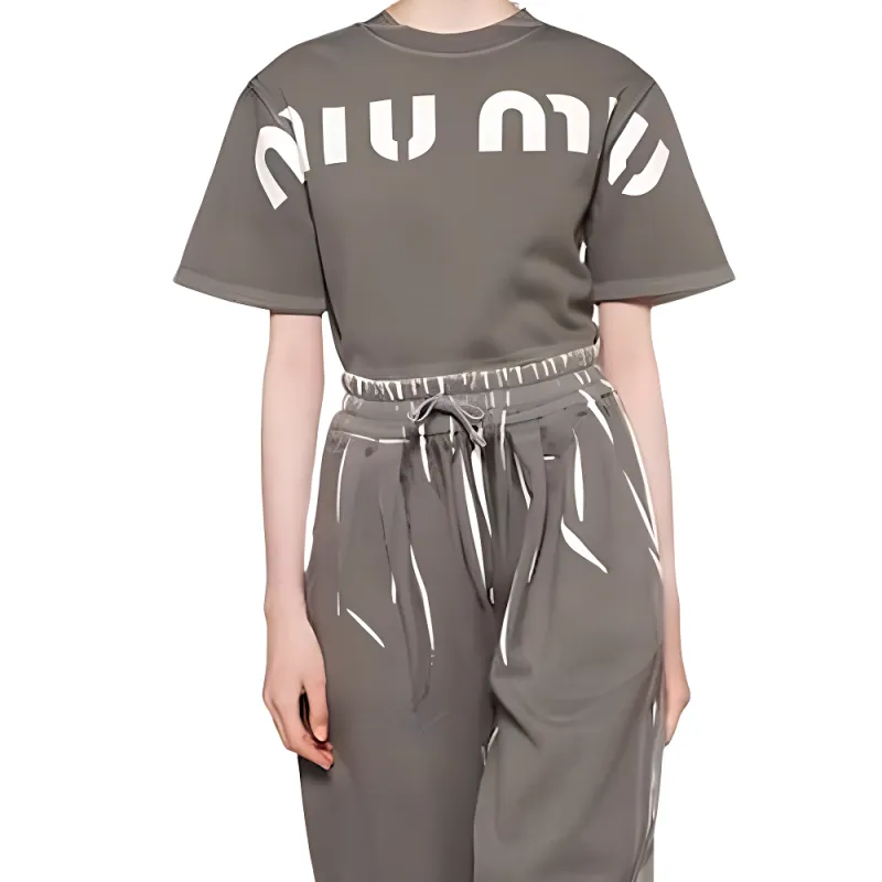 MIU MIU T Shirts Women's Brown-5