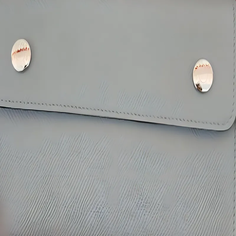 HERMES Hermèsnap Epsom Calfskin Wallet Mini Women's 8U Bleu Glacier Blue-1