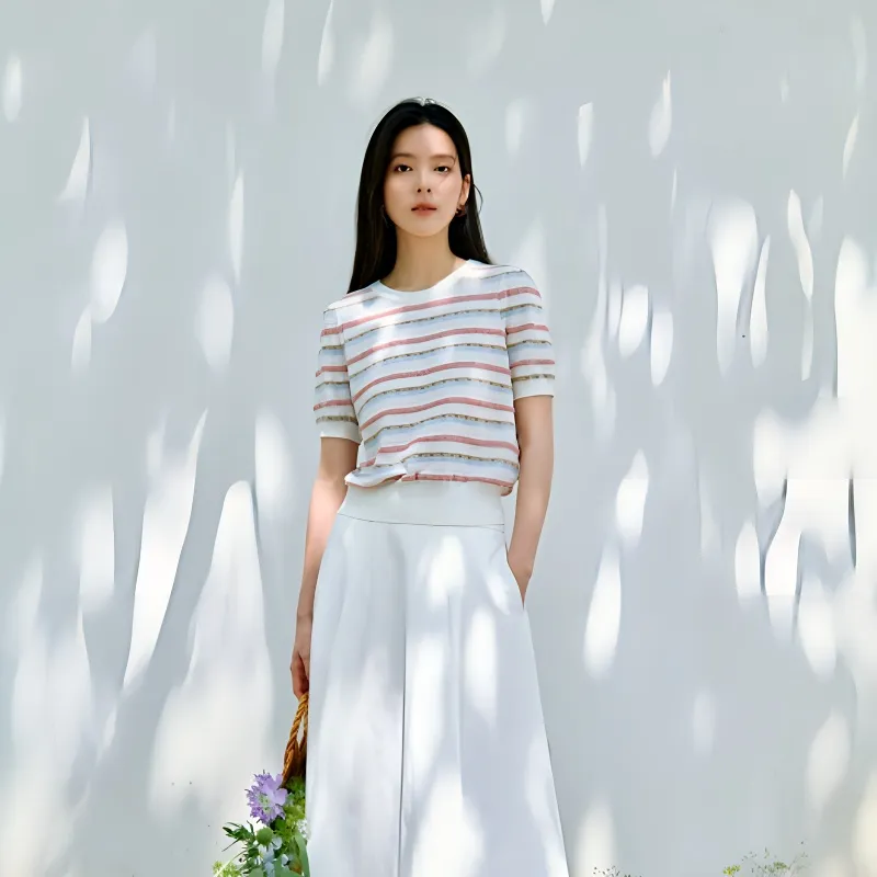 Inman Knitwear Women's Rainbow Stripes-2