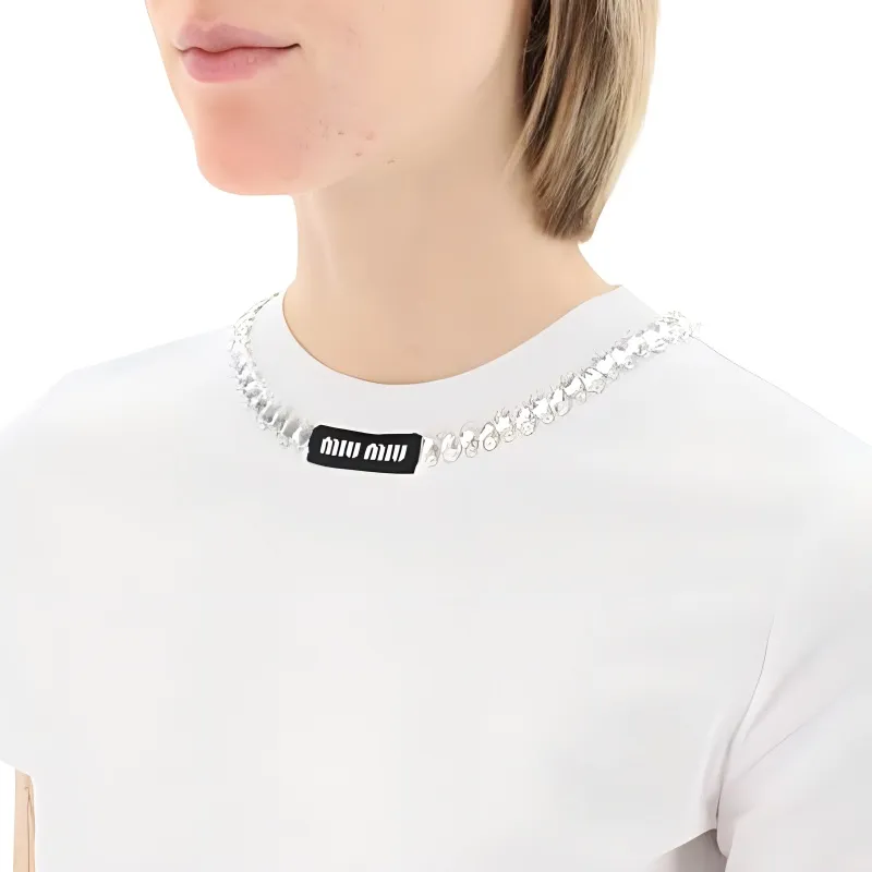 MIU MIU SS23 Crop Top Women's White-3