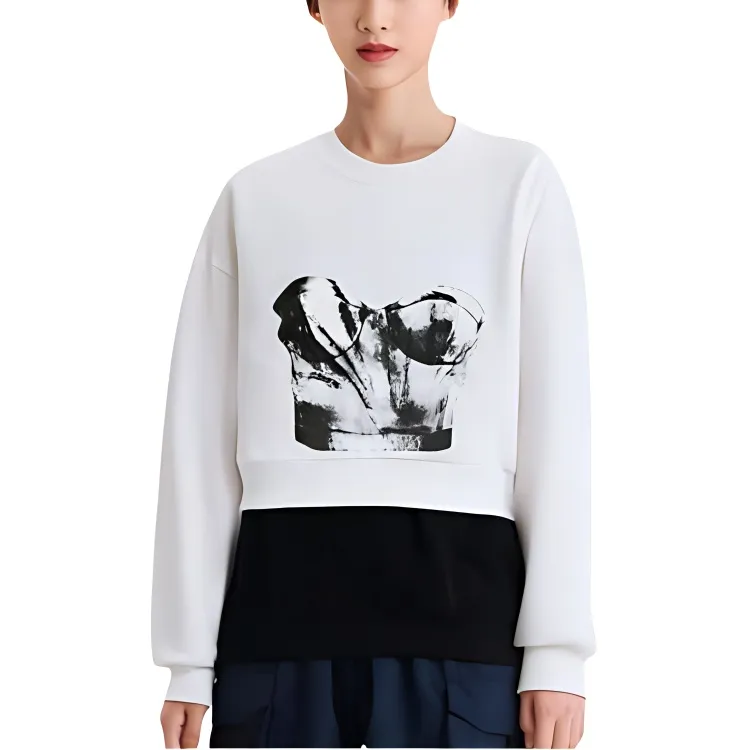 Alexander McQueen Sweatshirts Women's White/Black-1