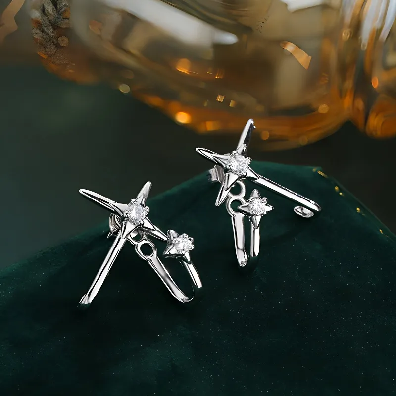 LuluCanaan Alloy Stud Earrings Women's-2