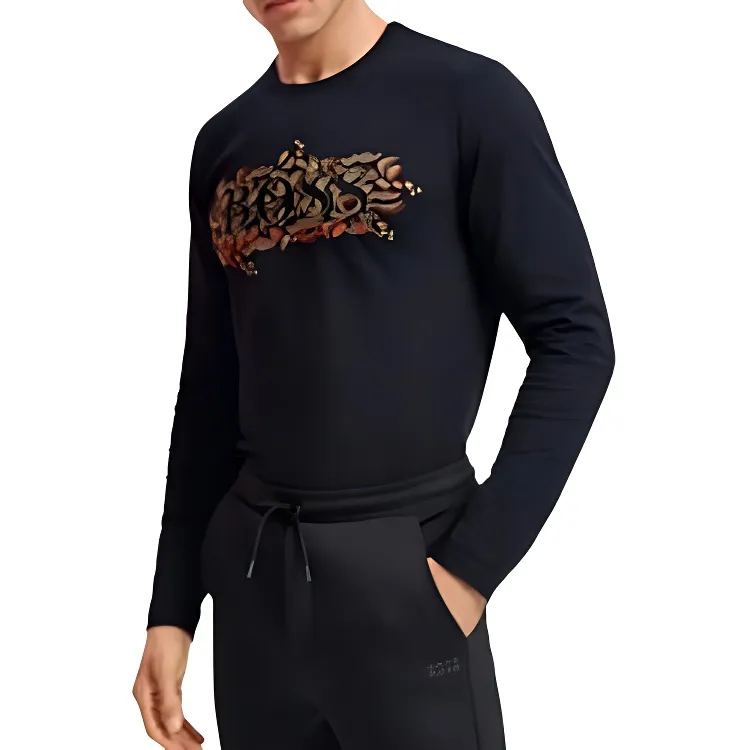 HUGO BOSS T Shirts Men Black-3