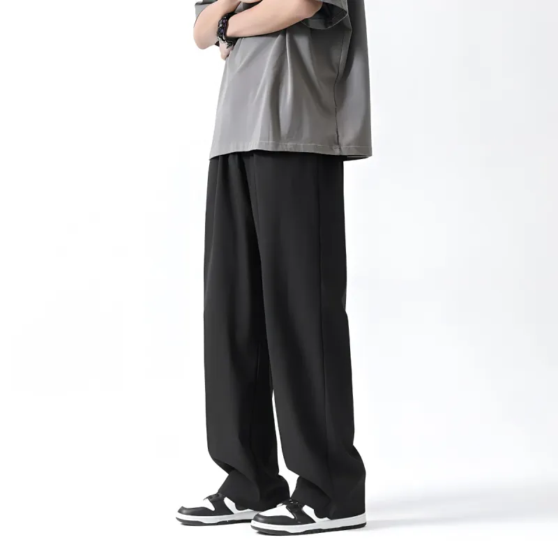 K411 Casual Pants Unisex Black-2